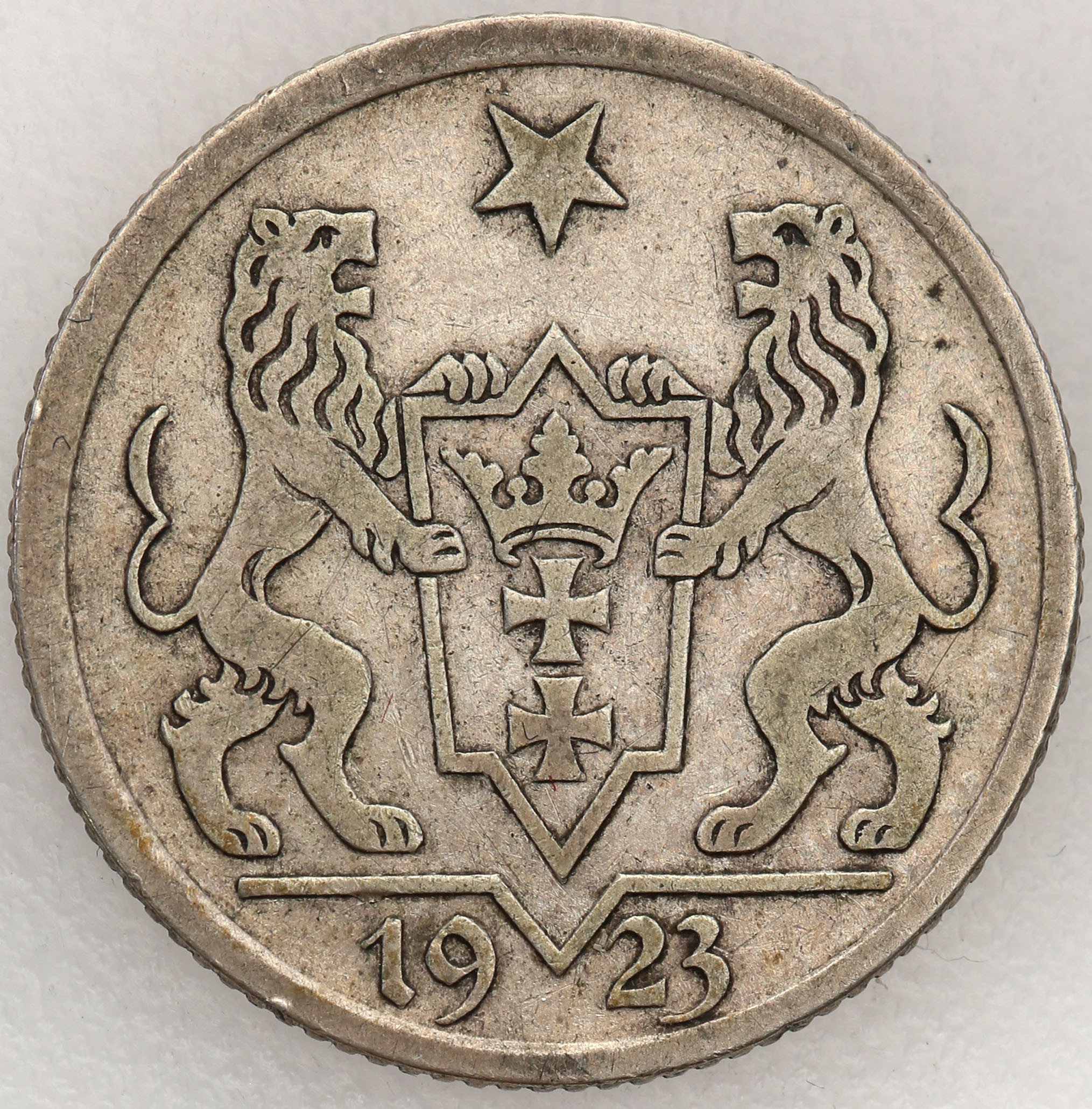 Wolne Miasto Gdańsk Danzig Gulden 1923 st 3 archiwum niemczyk pl