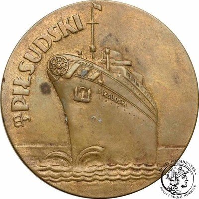 Polska medal 1935 MS Piłsudski brąz st. 3+