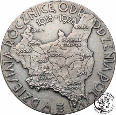 II RP Medal 1929 Wystawa Krajowa Poznań SREBRO
