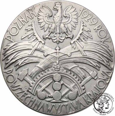 II RP Medal 1929 Wystawa Krajowa Poznań SREBRO