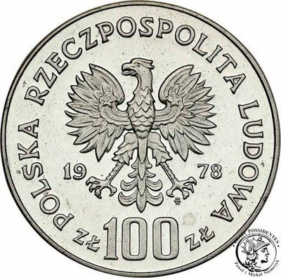 100 złotych 1978 Adam Mickiewicz st.L