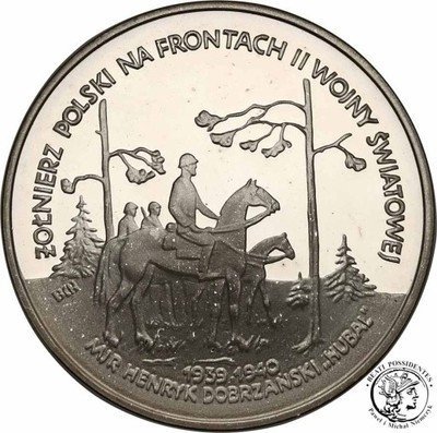 III RP 100 000 złotych 1991 Hubal st.L
