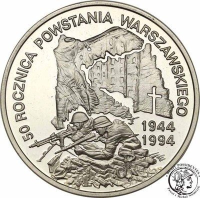300 000 zł 1994 Rocznica Powstania Warszawskiego