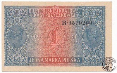 Banknot 1 marka polska 1916 Generał - B (UNC-)