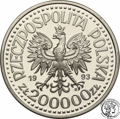 200 000 złotych 1993 Jagiellończyk st.L