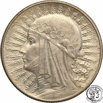 5 złotych 1933 głowa kobiety st.1-