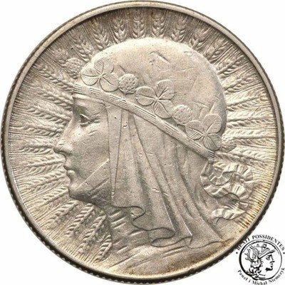 5 złotych 1934 głowa kobiety st.2+