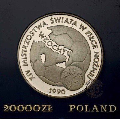 PRL 20 000 złotych 1989 FIFA Włochy st.L
