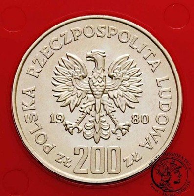 PRÓBA Srebro 200 złotych 1980 Odnowiciel st.L