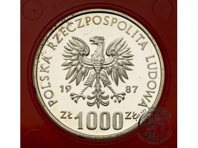PRÓBA srebro 1000 złotych 1987 Vratislavia st.L