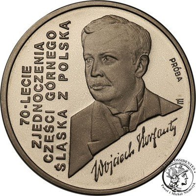 PRÓBA Nikiel 100 000 złotych 1992 Korfanty st.L