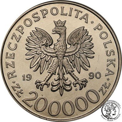PRÓBA Nikiel 200 000 zł 1990 Grot Rowecki st.L/L-