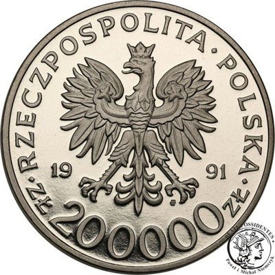 PRÓBA Nikiel 200 000 zł 1991 Targi Poznańskie st.L