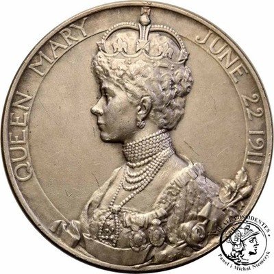 Wielka Brytania medal koronacyjny Jerzy V 1911