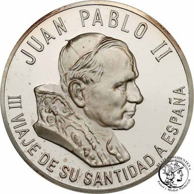 Hiszpania medal Jan Paweł II SREBRO st.L