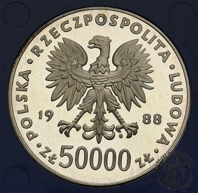 50 000 złotych 1988 Piłsudski LUSTRZANKA st.L