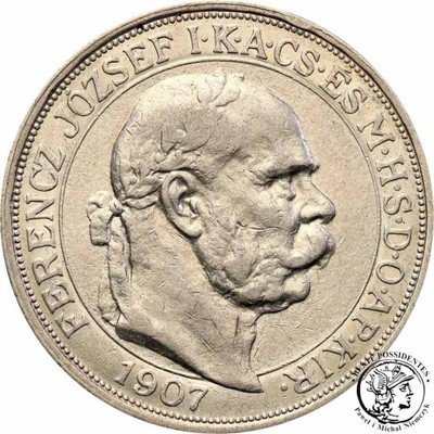 Węgry 5 koron 1907 st. 3