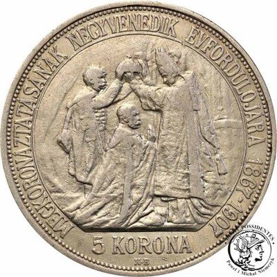 Węgry 5 koron 1907 st. 3