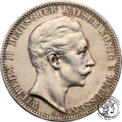 Niemcy Prusy 3 Marki 1910 A st.3