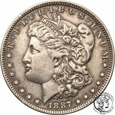 USA 1 dolar 1887 ''O'' New Orleans st.3+
