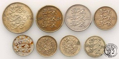 Estonia waluta marki lot 8 sztuk st.3