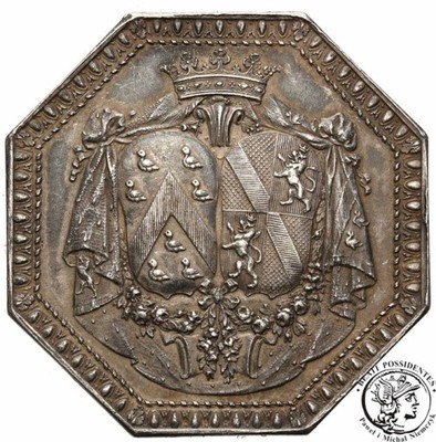Francja żeton zaślubinowy SREBRO st.1/1-