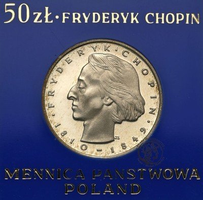 50 złotych Fryderyk Chopin 1974 st.L-