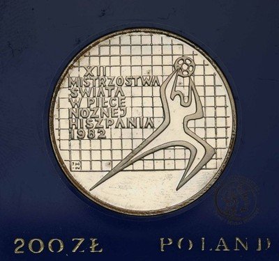 200 złotych 1982 FIFA Hiszpania st.L