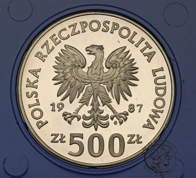500 zł 1987 Mistrzostwa Europy Piłka Nożna st.L
