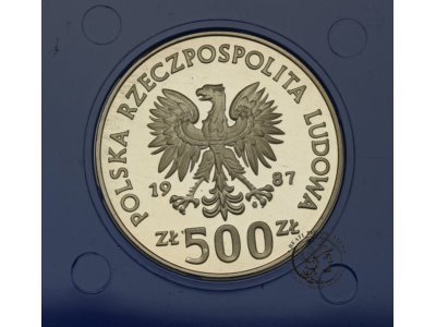 500 zł 1987 Mistrzostwa Europy Piłka Nożna st.L