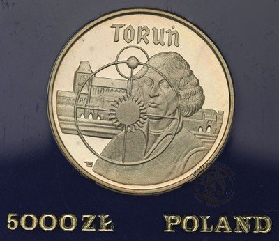 5000 złotych 1989 Toruń Kopernik st.L