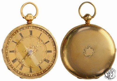 Wielka Brytania zegarek kieszonkowy ZŁOTO 1846 r.