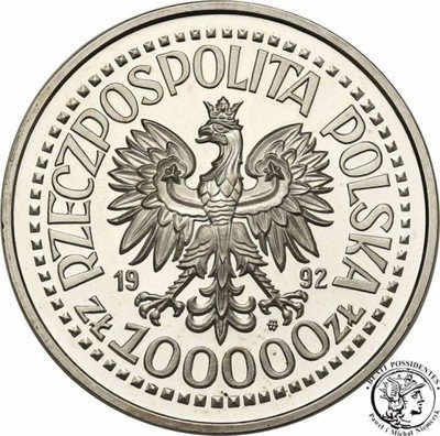 100 000 złotych 1992 Korfanty st.L