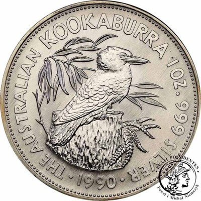 Australia 5 dolarów 1990 Kookaburra (1 uncja) st.1