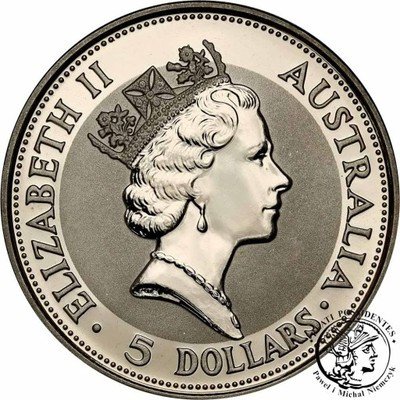 Australia 5 dolarów 1991 Kookaburra (1 uncja) st.L