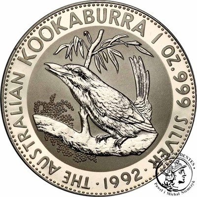 Australia 1 dolar 1992 Kookaburra (1 uncja) st.L