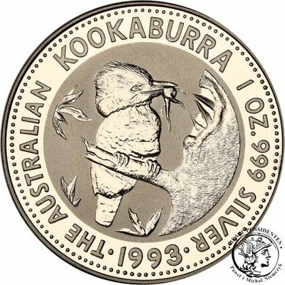 Australia 1 dolar 1993 Kookaburra (1 uncja) st.L