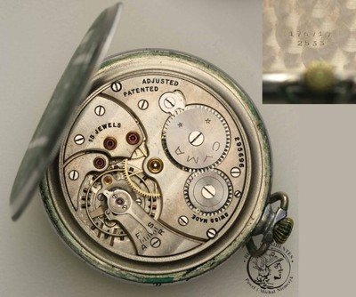 Szwajcaria Cyma zegarek kieszonkowy STAL