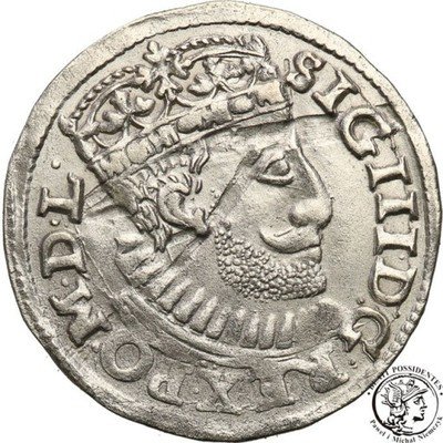 Zygmunt III Waza trojak 1590 Poznań st.2 ŁADNY