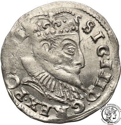 Zygmunt III Waza trojak 1594 Poznań st.2 ŁADNY
