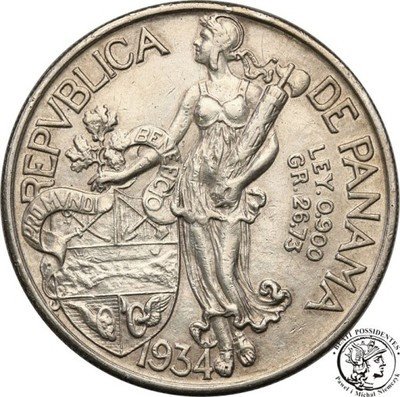 Panama 1 Balboa 1934 st.3