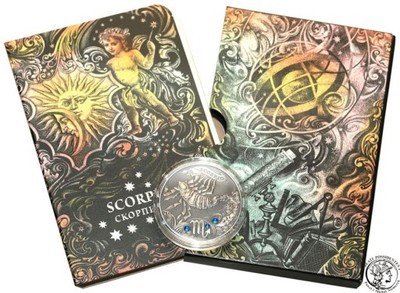Białoruś 20 Rubli 2013 znak zodiaku Skorpion st.1