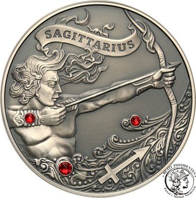 Białoruś 20 Rubli 2013 znak zodiaku Strzelec st.1