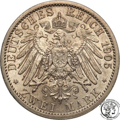 Niemcy Schwarzburg-Sondershausen 2 Marki 1905 st.2