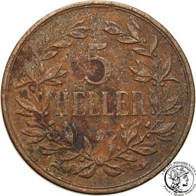 Niemcy DOA (Afryka Wschodnia) 5 Heller 1909 st.3
