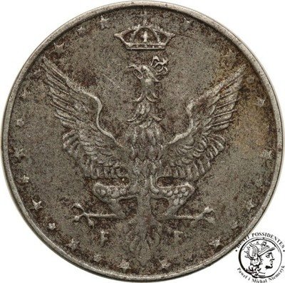 Królestwo Pol. 10 fenigów 1917 bliżej obrzeża st.3