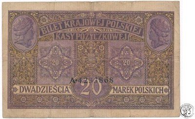 20 marek polskich 1916 ...jenerał st.4