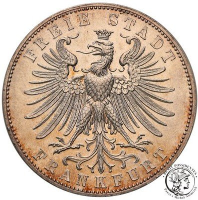 Niemcy Frankfurt TALAR 1862 PIĘKNY st.1