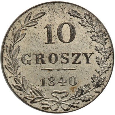 Księstwo Warszawskie 10 groszy 1840 Mikołaj I st1-