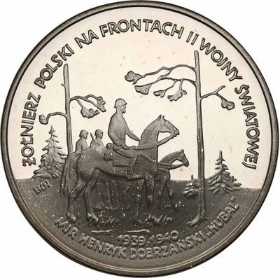 100 000 złotych 1991 Hubal st.L